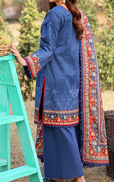 Asim Jofa Blue Lawn Suit | Pakistani Lawn Dress in USA- Image 2