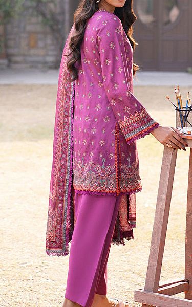 Asim Jofa Purple Lawn Suit | Pakistani Lawn Dress in USA- Image 2