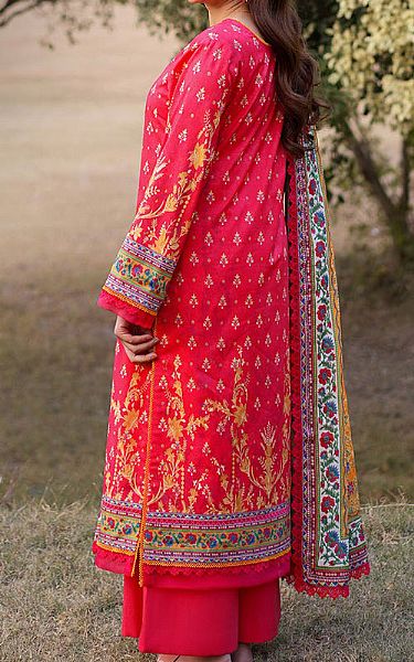 Asim Jofa Hot Pink Lawn Suit | Pakistani Lawn Dress in USA- Image 2
