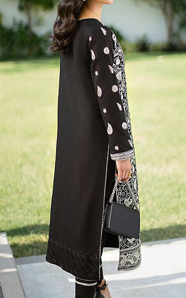 Asim Jofa Black Cambric Suit (2 Pcs) | Pakistani Lawn Suits- Image 2
