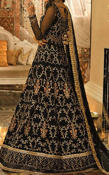 Black Chiffon Suit | Asim Jofa Pakistani Chiffon Dresses