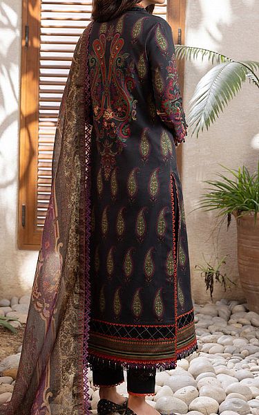 Asim Jofa Midnight Blue Cotton Suit | Pakistani Winter Dresses- Image 2