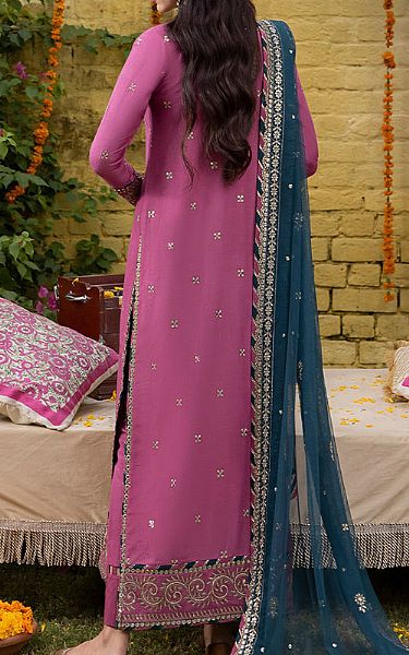 Asim Jofa Shocking Pink Cotton Silk Suit | Pakistani Lawn Suits- Image 2
