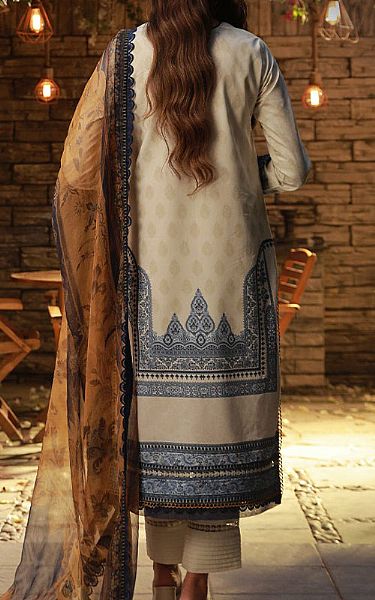 Asim Jofa Ivory Cambric Suit | Pakistani Lawn Suits- Image 2