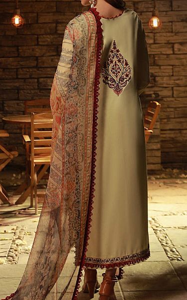 Asim Jofa Ivory Cambric Suit | Pakistani Lawn Suits- Image 2