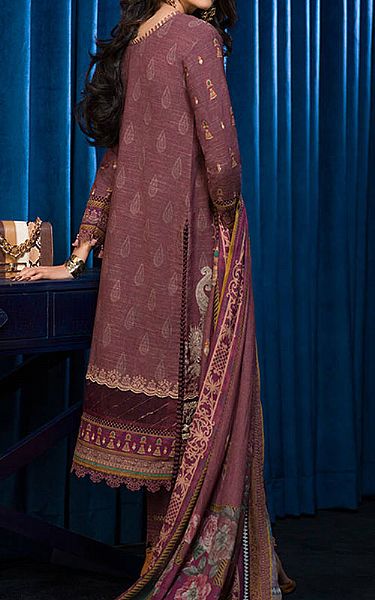 Asim Jofa Tea Rose Khaddar Suit | Pakistani Winter Dresses- Image 2