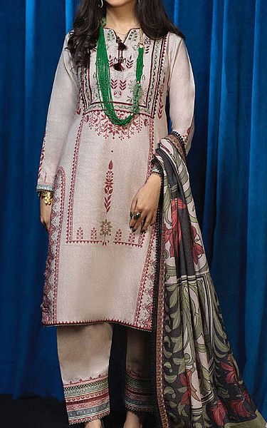 Asim Jofa Lilac Karandi Suit | Pakistani Winter Dresses- Image 1