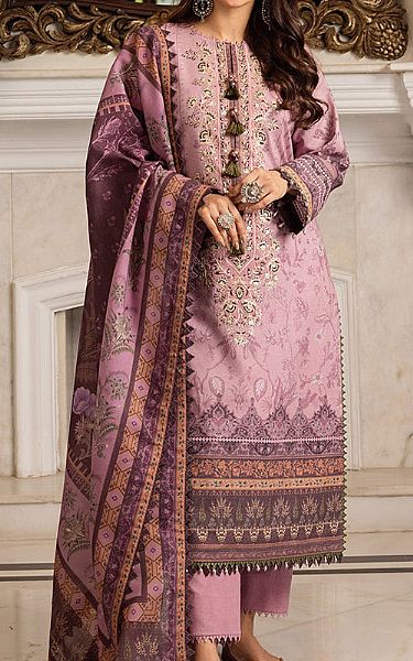 Asim Jofa Lavender Karandi Suit | Pakistani Winter Dresses- Image 1
