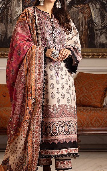 Asim Jofa Brown Karandi Suit | Pakistani Winter Dresses- Image 1