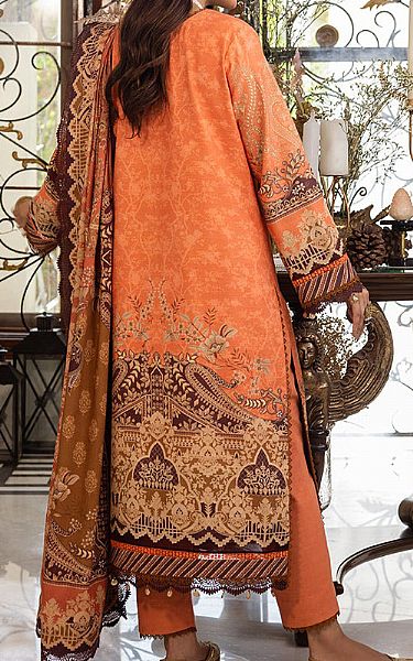 Asim Jofa Coral Khaddar Suit | Pakistani Winter Dresses- Image 2
