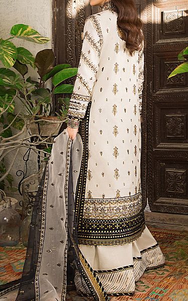 Asim Jofa Off-white Lawn Suit | Pakistani Lawn Suits- Image 2