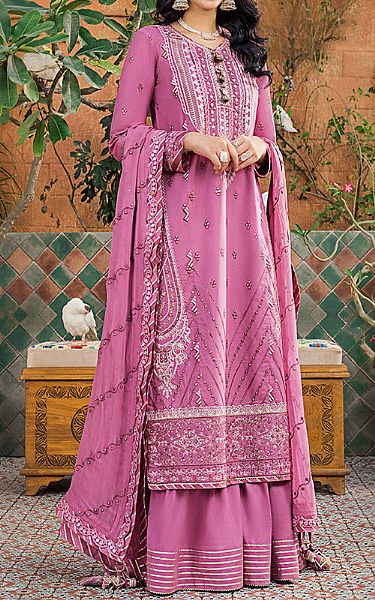 Asim Jofa Hot Pink Lawn Suit | Pakistani Lawn Suits- Image 1