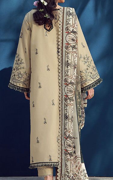 Asim Jofa Ivory Cambric Suit | Pakistani Lawn Dress in USA- Image 2
