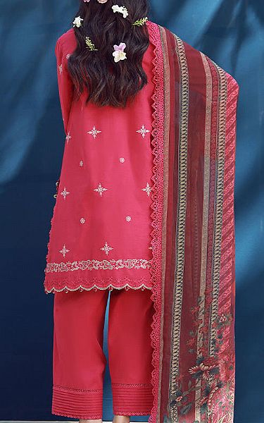 Asim Jofa Shocking Pink Cambric Suit | Pakistani Lawn Dress in USA- Image 2