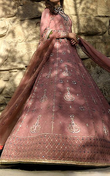 Asim Jofa Tea Rose Jacquard Suit | Pakistani Lawn Suits- Image 1