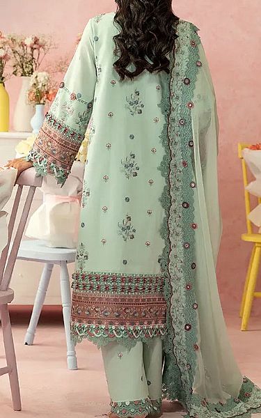 Asim Jofa Mint Green Lawn Suit | Pakistani Lawn Dress in USA- Image 2