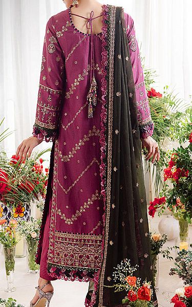 Asim Jofa Purple Lawn Suit | Pakistani Lawn Dress in USA- Image 2