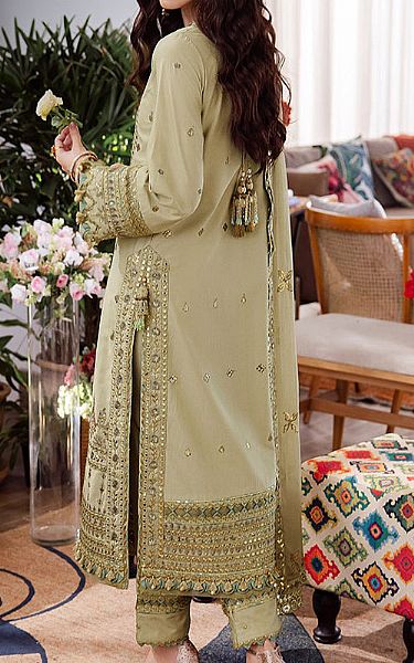 Asim Jofa Pistachio Green Lawn Suit | Pakistani Lawn Dress in USA- Image 2