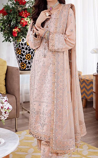 Asim Jofa Baby Pink Lawn Suit | Pakistani Lawn Dress in USA- Image 1