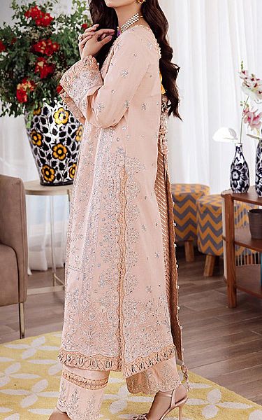 Asim Jofa Baby Pink Lawn Suit | Pakistani Lawn Dress in USA- Image 2
