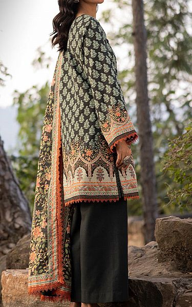 Asim Jofa Charcoal Khaddar Suit | Pakistani Winter Dresses in USA- Image 2