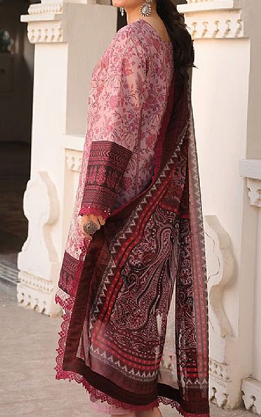 Asim Jofa Pink Lawn Suit | Pakistani Lawn Dress in USA- Image 2