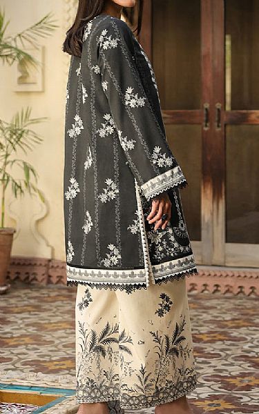 Asim Jofa Black Lawn Suit (2 pcs) | Pakistani Lawn Dress in USA- Image 2
