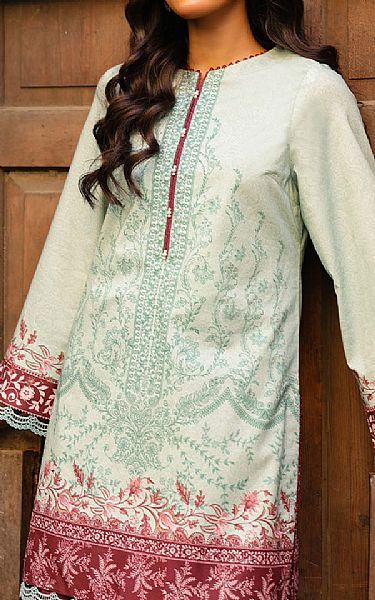 Asim Jofa Mint Green Lawn Suit (2 pcs) | Pakistani Lawn Dress in USA- Image 2