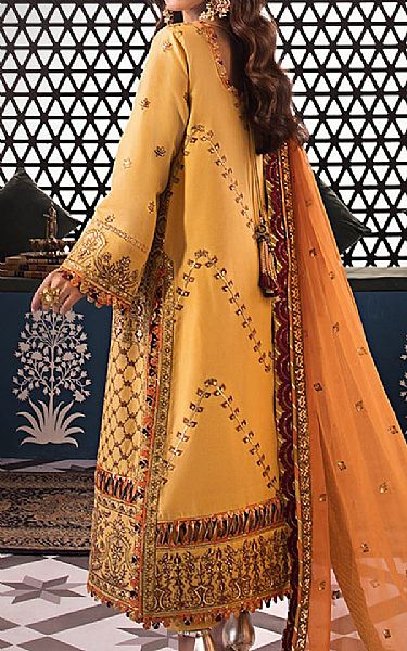 Asim Jofa Orange Lawn Suit | Pakistani Lawn Suits- Image 2