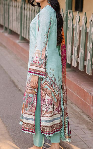 Asim Jofa Shadow Green Lawn Suit | Pakistani Lawn Dress in USA- Image 2