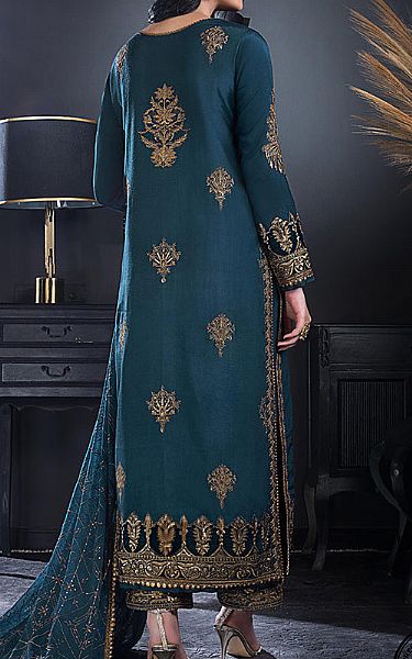 asim jofa blue dress Asim Jofa Embroidered Luxury Silk Anarkali main image 0
