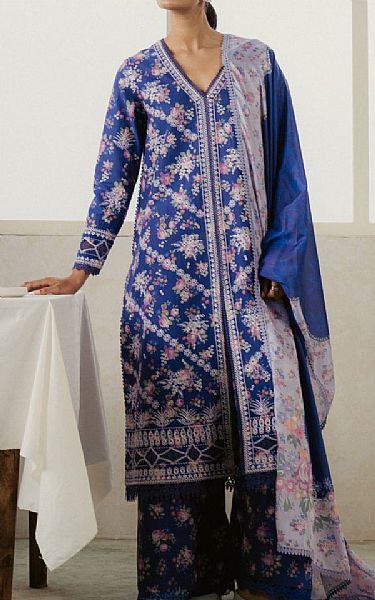 Ayzel Blue Lawn Suit | Pakistani Lawn Dress in USA- Image 1