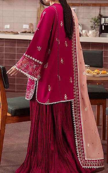 Ayzel Berry Pink Lawn Suit | Pakistani Lawn Dress in USA- Image 2