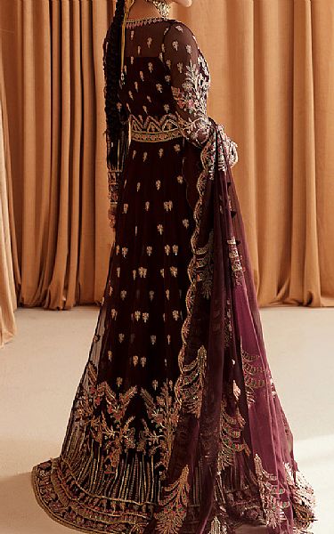 Ayzel Redwood Chiffon Suit | Pakistani Embroidered Chiffon Dresses- Image 2