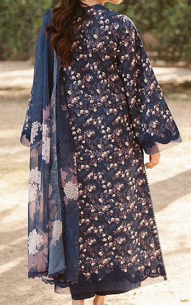Ayzel Navy Blue Lawn Suit | Pakistani Lawn Dress in USA- Image 2