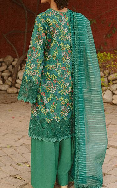 Ayzel Green Lawn Suit | Pakistani Lawn Dress in USA- Image 2