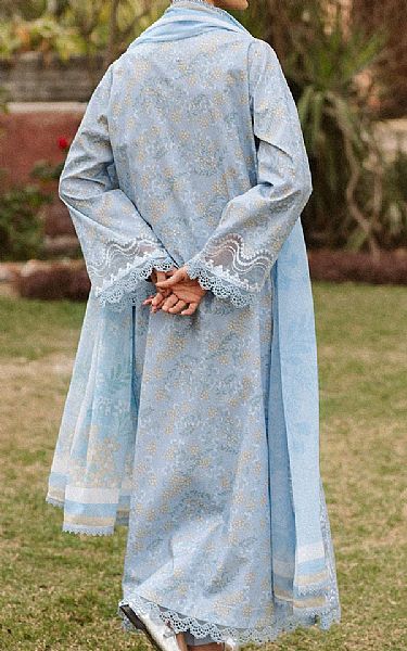 Ayzel Cloudy Blue Lawn Suit | Pakistani Lawn Dress in USA- Image 2