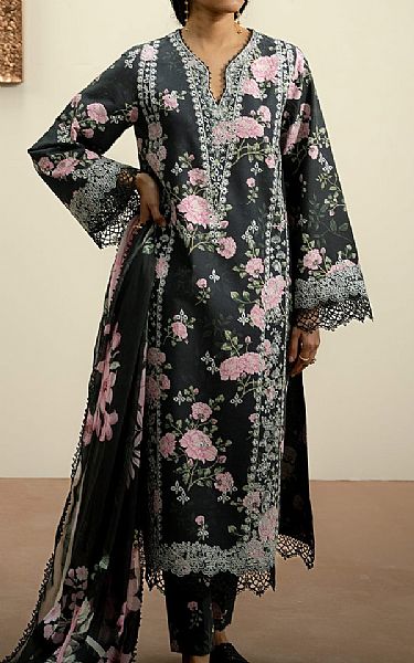 Ayzel Black Lawn Suit | Pakistani Lawn Dress in USA- Image 1