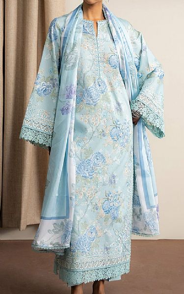 Ayzel Sky Blue Lawn Suit | Pakistani Lawn Dress in USA- Image 1