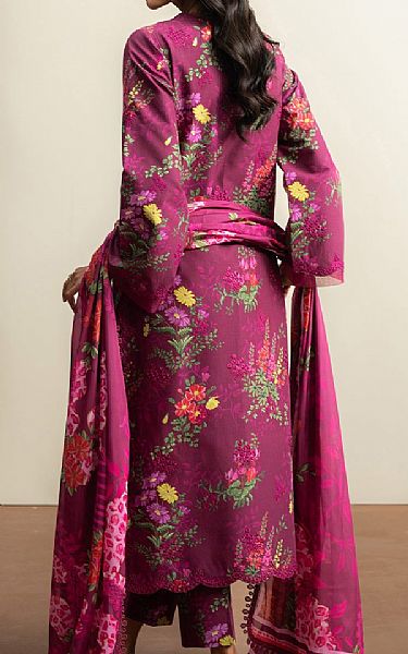 Ayzel Raspberry Rose Lawn Suit | Pakistani Lawn Dress in USA- Image 2