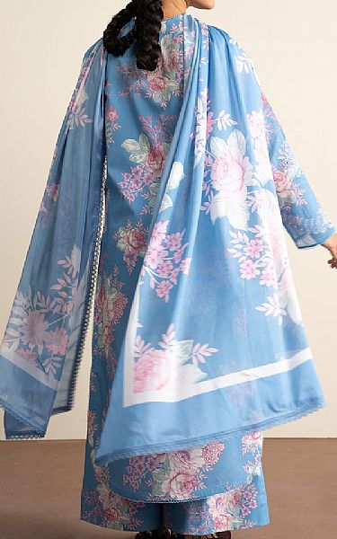 Ayzel Light Cornflower Blue Lawn Suit | Pakistani Lawn Dress in USA- Image 2