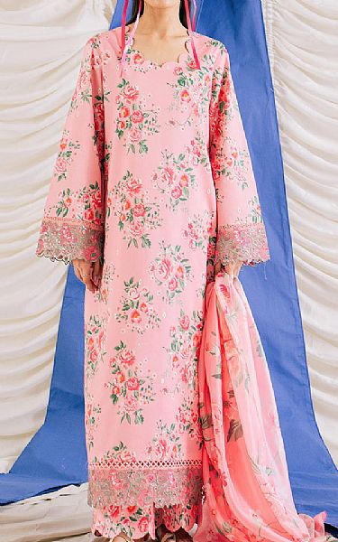 Ayzel Pink Lawn Suit | Pakistani Lawn Suits- Image 1