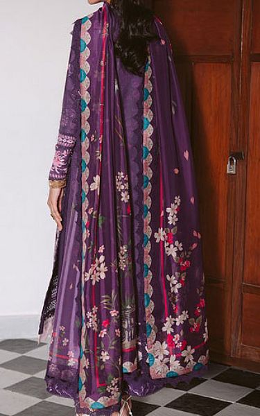 Ayzel Purple Lawn Suit | Pakistani Lawn Dress in USA- Image 2