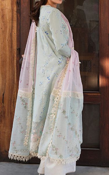 Ayzel Baby Blue Lawn Suit | Pakistani Lawn Dress in USA- Image 2