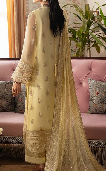 Ayzel Sand Gold Chiffon Suit | Pakistani Embroidered Chiffon Dresses USA- Image 2