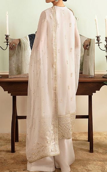 Ayzel White Chiffon Suit | Pakistani Embroidered Chiffon Dresses- Image 2