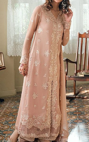 Azure Cavern Pink Chiffon Suit | Pakistani Embroidered Chiffon Dresses USA- Image 2