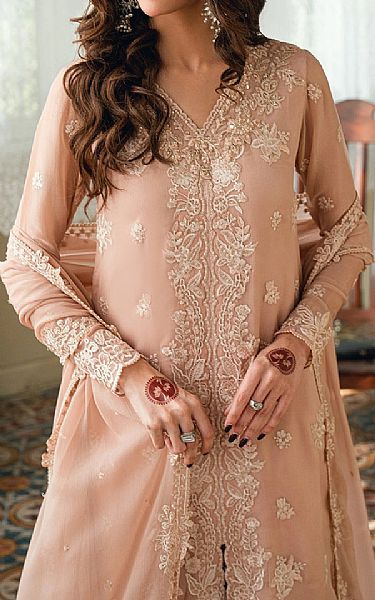 Azure Cavern Pink Chiffon Suit | Pakistani Embroidered Chiffon Dresses USA- Image 3