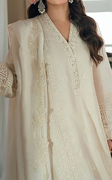 Azure Off White Net Suit | Pakistani Embroidered Chiffon Dresses USA- Image 3