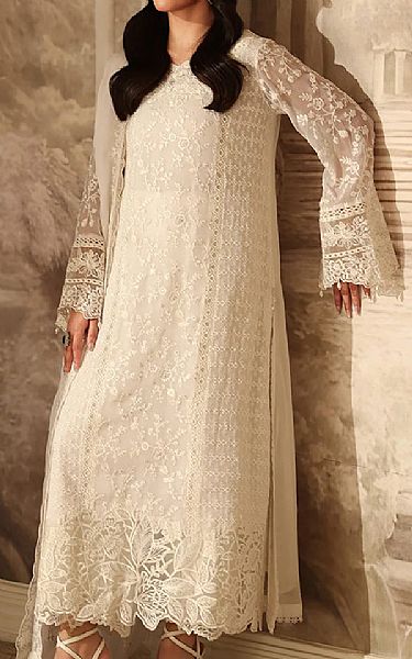 Azure Off White Chiffon Suit | Pakistani Embroidered Chiffon Dresses USA- Image 1